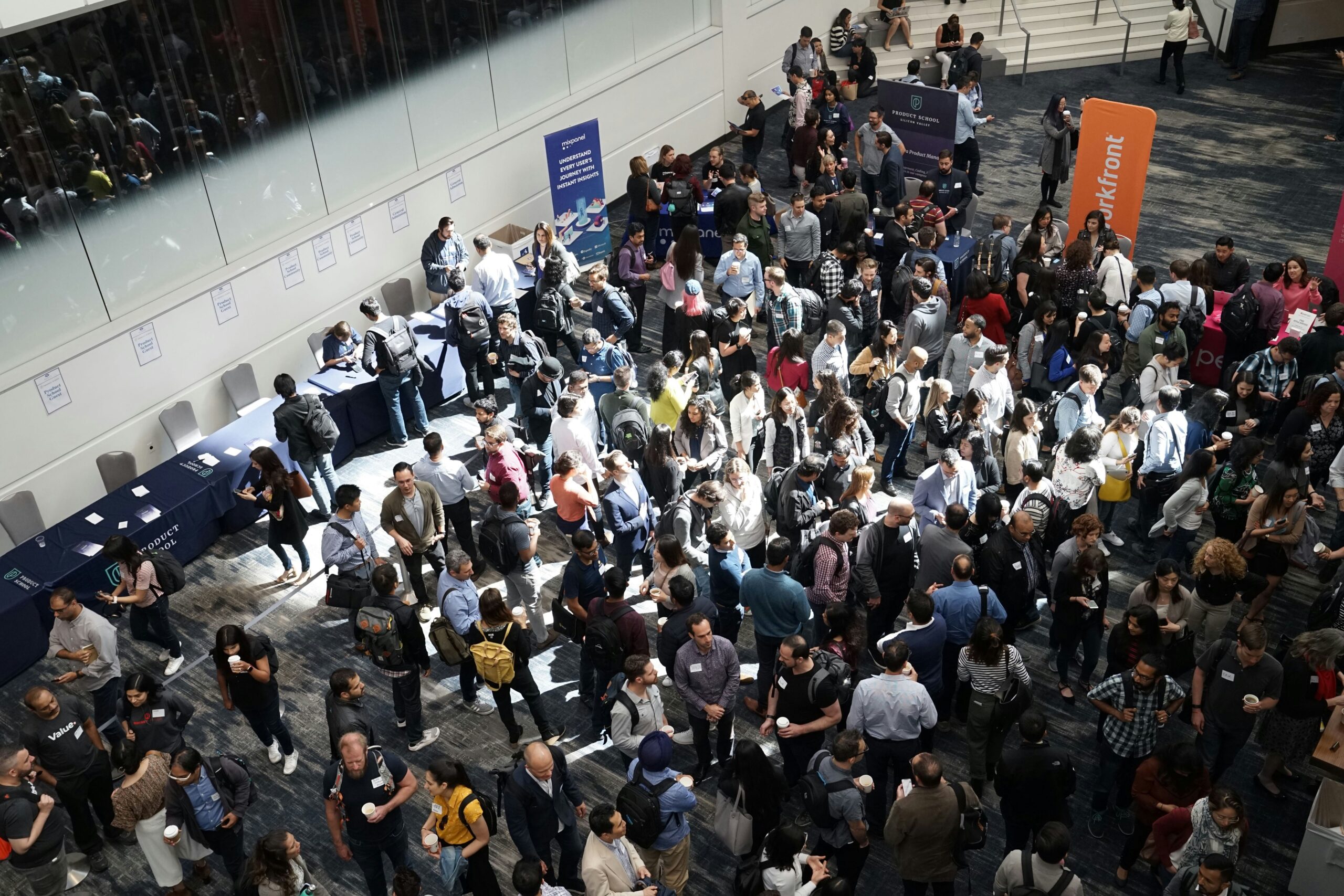 networking group of people in a room